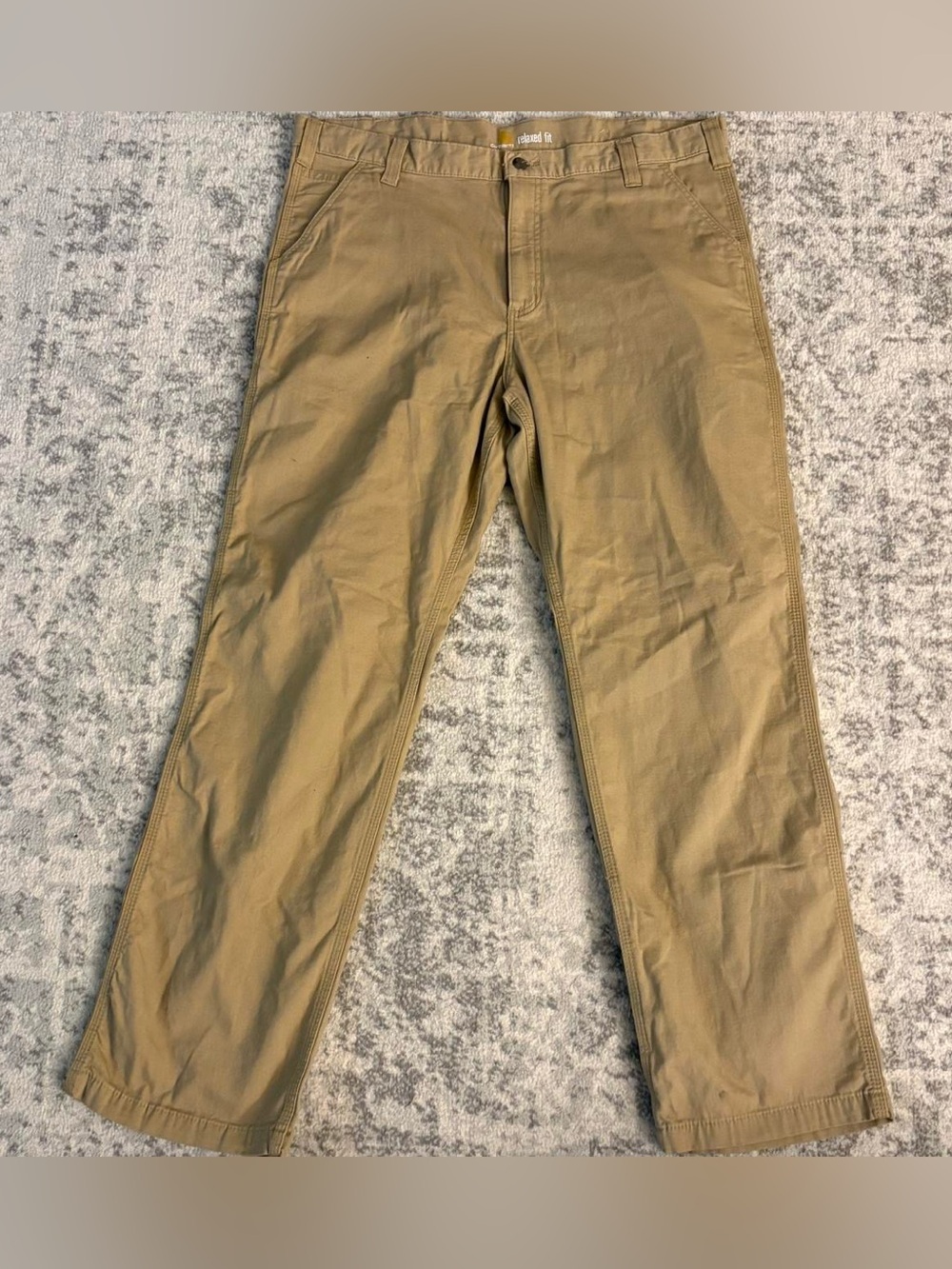 Men’s Carhartt Relaxed Fit Tan Work Pants Size 40x32